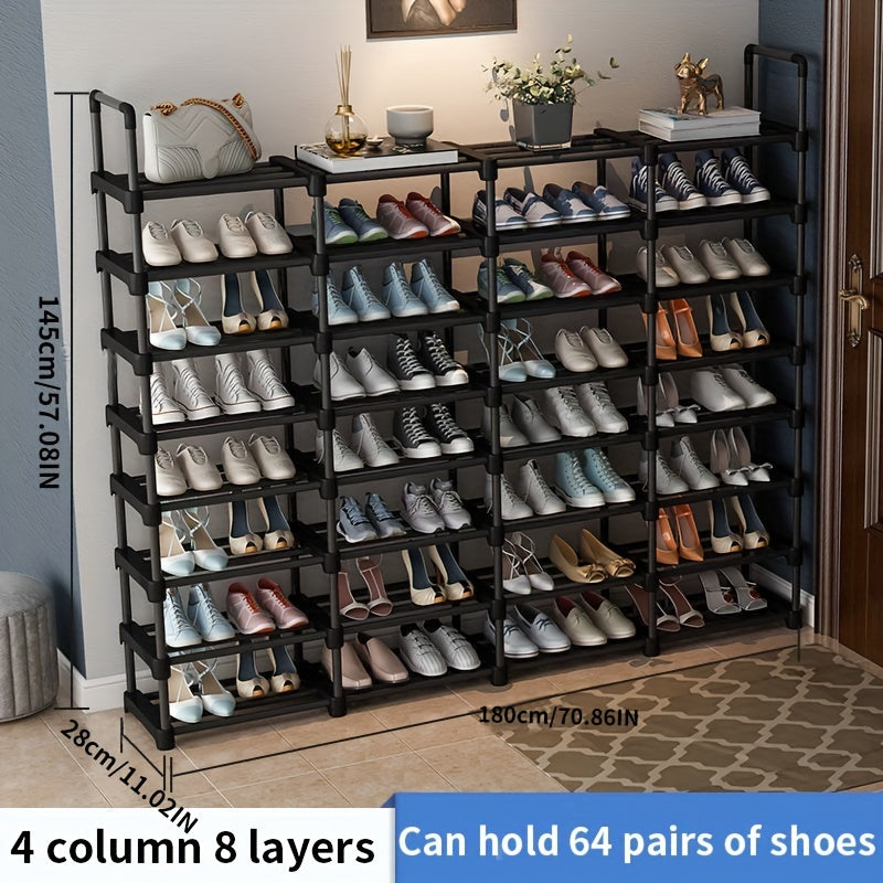 3 Row Shoe Rack Space Saving Easy Assembly