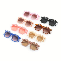 Polygonal Kids Sunglasses UV Resistant