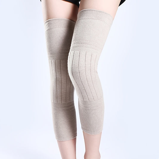 1pair Knee Pad Female Joint Sheath Plus Cashmere Anti-cold Leg P