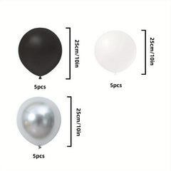 15pcs Silvery Balloons for Party Decorations