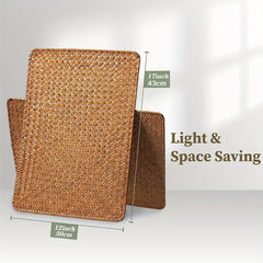 Eco Wheat Straw Placemats Set, Non Slip Jute Place Mats for Home Decor