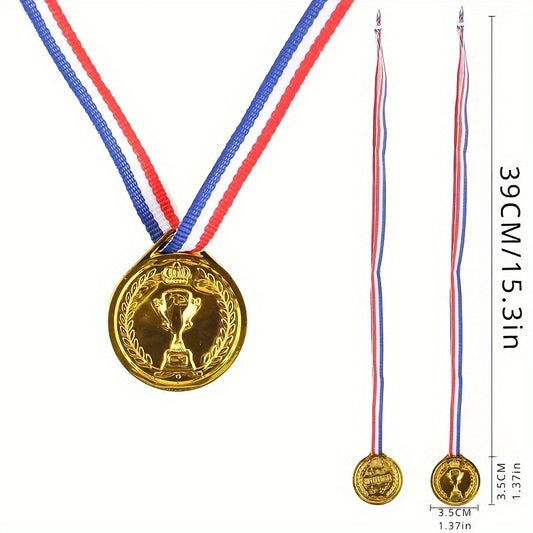 2PCS Plastic Medals Hanging Tags For Sports Games Party