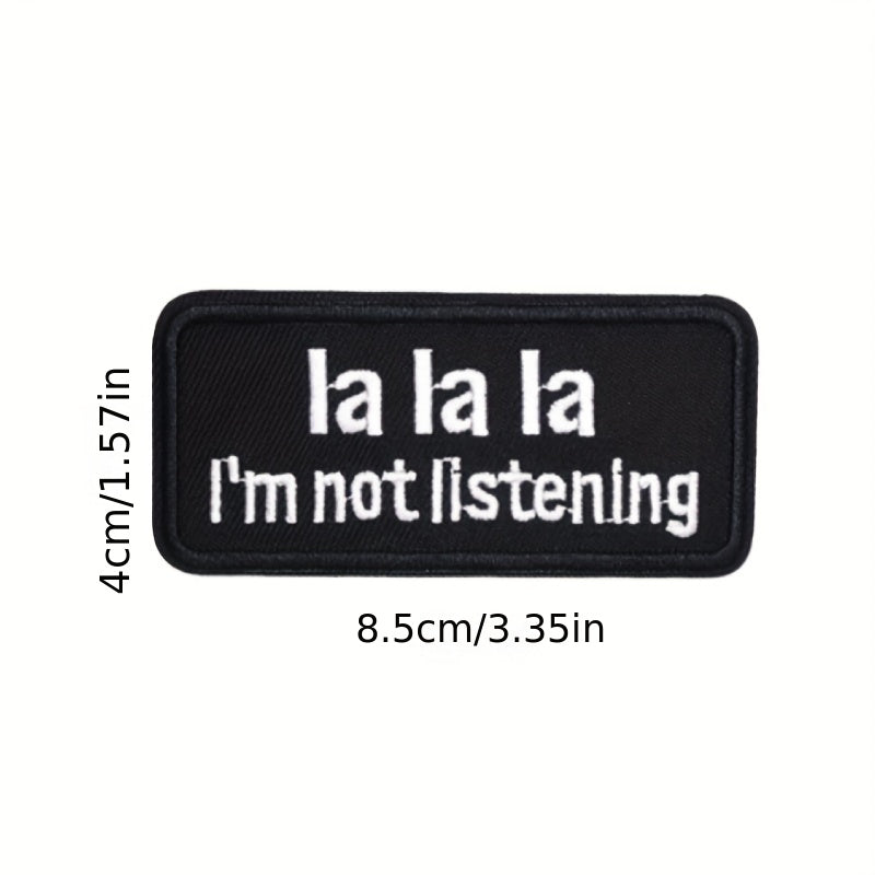 40pcs English Letter Embroidery Patches For Men Fashionable Arm Patches