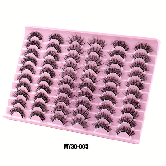 Cat Eye Faux Mink Lashes Natural Fluffy Eyelashes 3D Curling False Extension