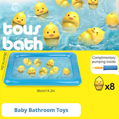 Baby Bath Toys Set with Ducks & Pump