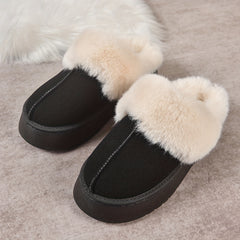 Women's Non Slip Snow Shoes Comfortable Fleece Warm Ankle Shoes