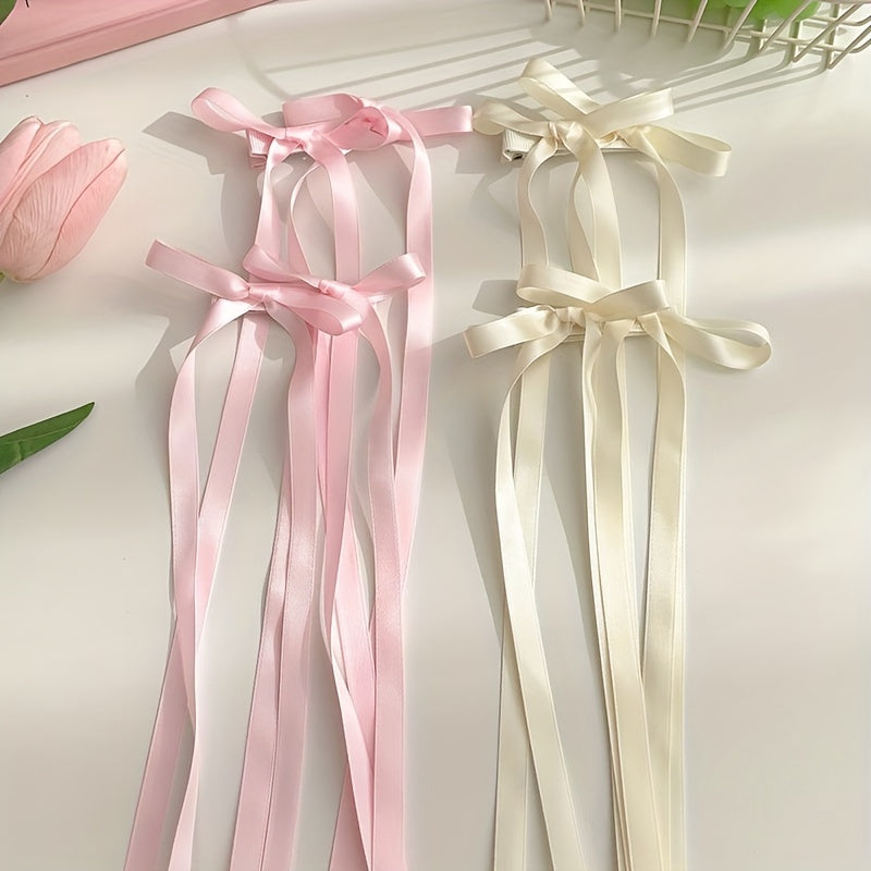 Butterfly Hair Band Fabric Double Ponytail Hair Styling Ribbon Sweet Accessories