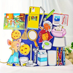 Felt Storytelling Kit Apron Drama with Mixed Colors Novelty Toy