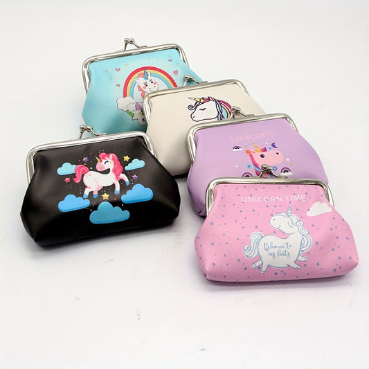 Cartoon Unicorn Coin Purse Bag Animal Pouch Key Bag Birthday Gift