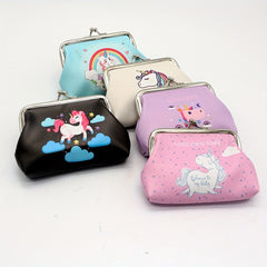 Cartoon Unicorn Coin Purse Bag Animal Pouch Key Bag Birthday Gift