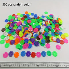 Small Round Building Blocks with Numbers and Letters