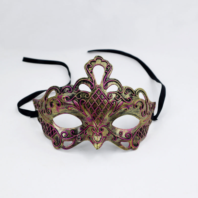 Antique Flower Crown Mask for Halloween Performance