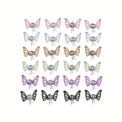 Y2K Mini Hair Claw Glitter Sequin Hair Claw Clip for Side Hair Sweet Hair Claw