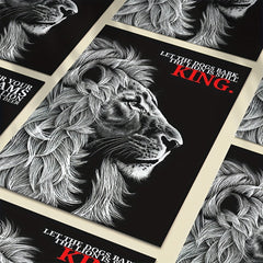 Lion and Quote Wall Stickers for Kids Room Decor