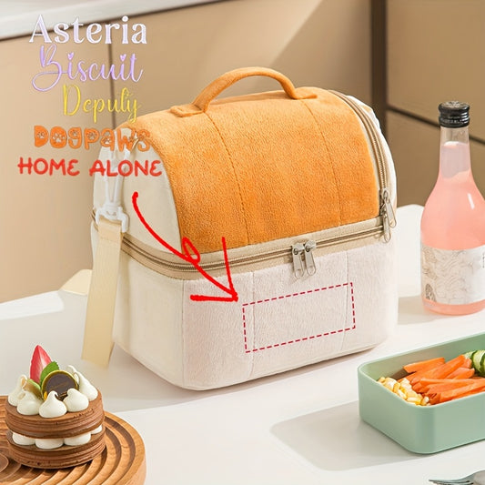 Personalized Toast Lunch Bag Insulated Double Layer Thick Shoulder H