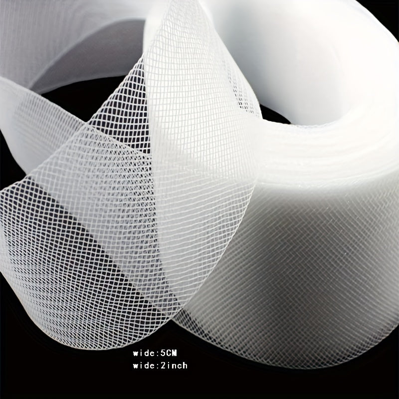 50 Yards Polyester Horsehair Braided Trim for Wedding Dress Sewing