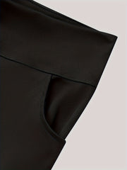 Women's Plus Size High Waist Flared Leg Pants