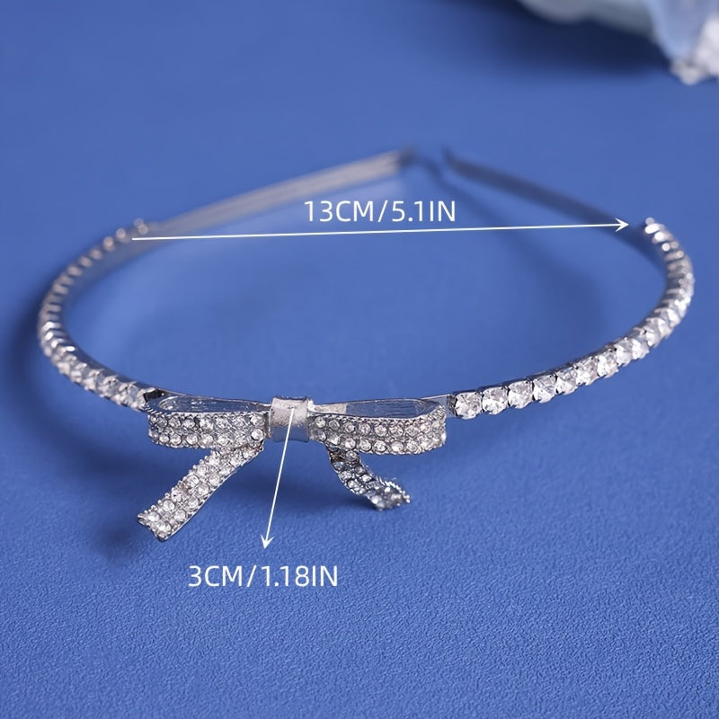 Crown Water Drill Butterfly Knot Headband