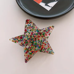 Glitter Sequin Inlaid Hair Claw Clip for Women Girls