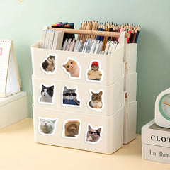 500pcs Whimsical Cat Stickers Roll for Party Favors & Gift Sealing