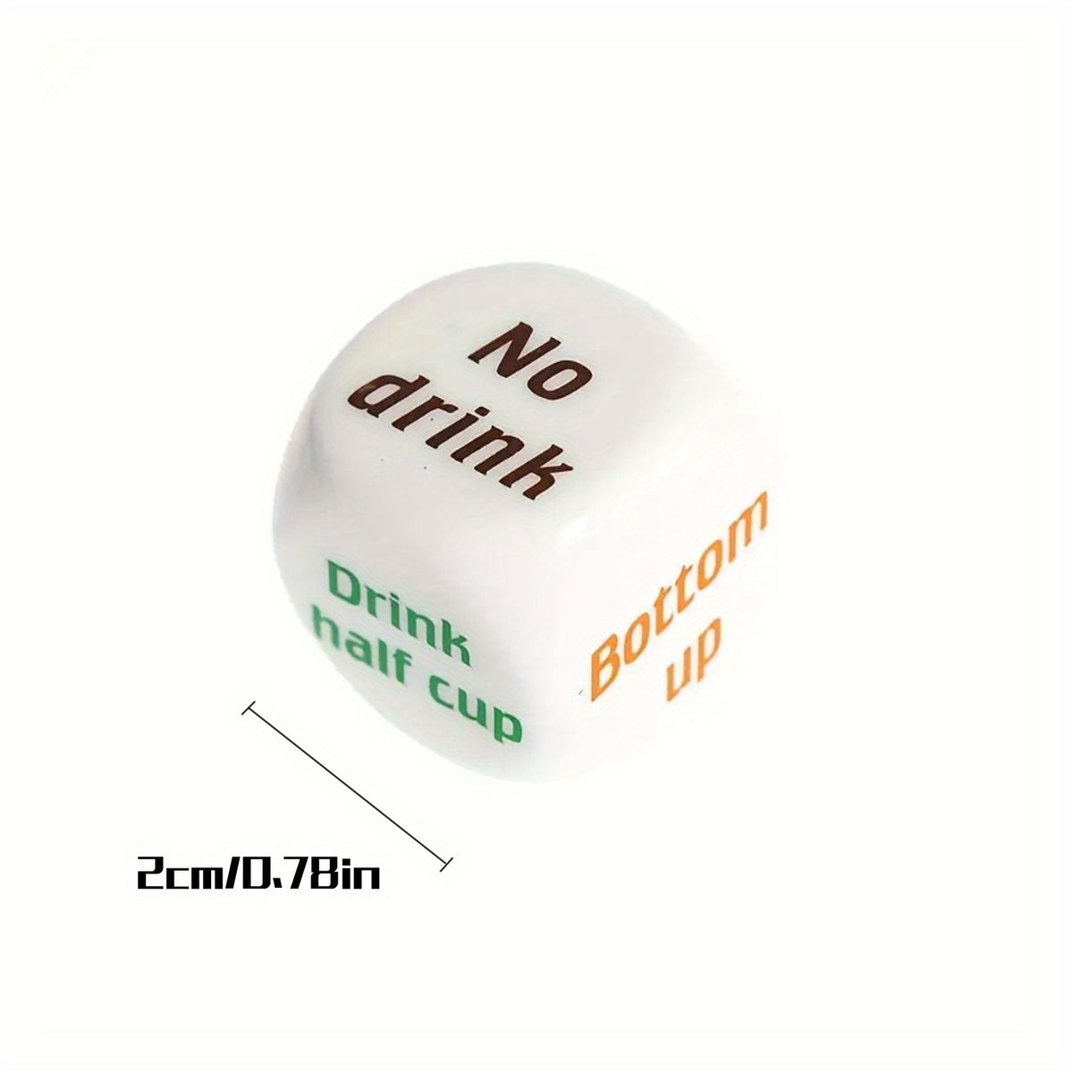 English Wine Dice Bar Entertainment Plastic Dice Toy 1.98cm