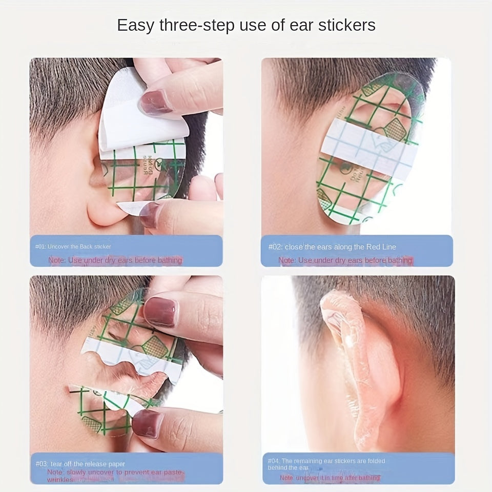 10pcs Waterproof Baby Ear Protection Stickers for Swimming and Bathing