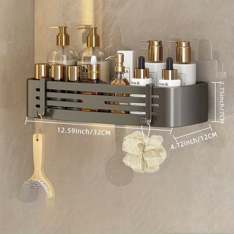 Wall Mounted Bathroom Storage Rack Multifunctional Bathroom Tray