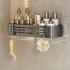 Wall Mounted Bathroom Storage Rack Multifunctional Bathroom Tray