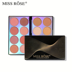 16 Colors Matte Eyeshadow Palette Blush Contouring Face Brightening