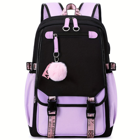 Schoolgirl Backpack High School Casual Boys Bag Decompression Waterproof