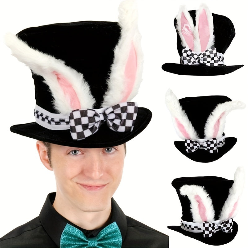 Easter Rabbit Funny Party Hat Velvet Costume Cosplay Plush Topper