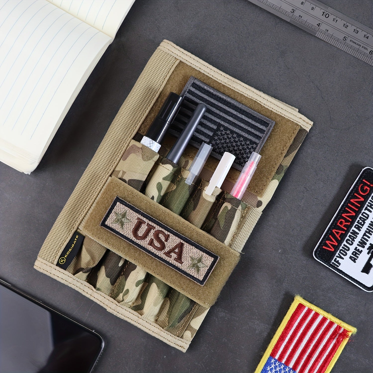 Military Green Tactical Notebook Cover