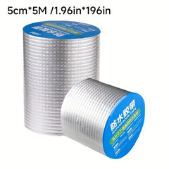 Waterproof Aluminum Foil Butyl Tape High Temp Resistant Sealing Self Adhesive