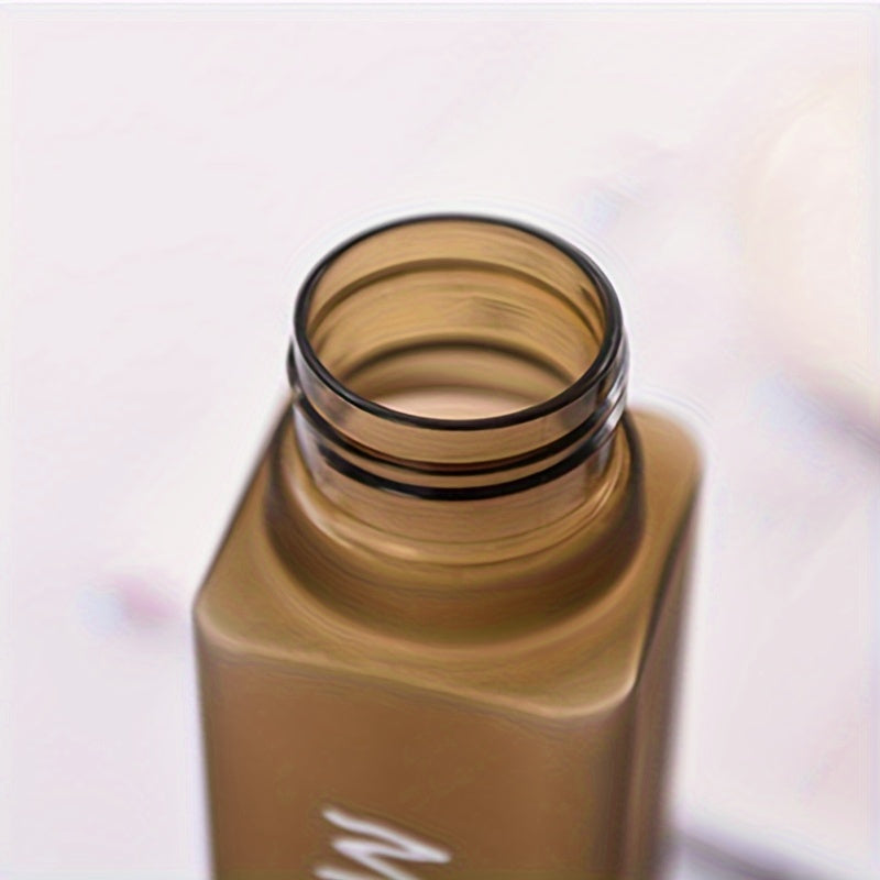 500ml Reusable Square Plastic Water Cup Lightweight Clear Bottle