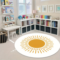 Round Pattern Area Rug Living Room Bedroom Decor Carpet Soft Non-slip Floor Mat
