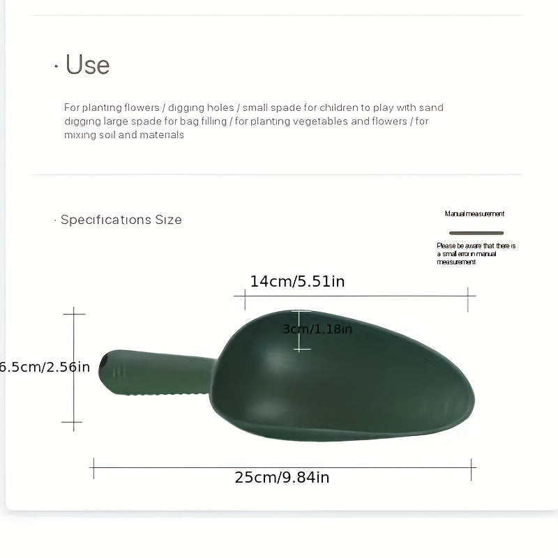 Plastic Shovel with Soft Grip Handle for Gardening