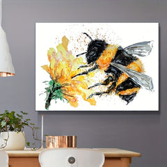 Bee Picking Flowers Painting By Numbers For Adults