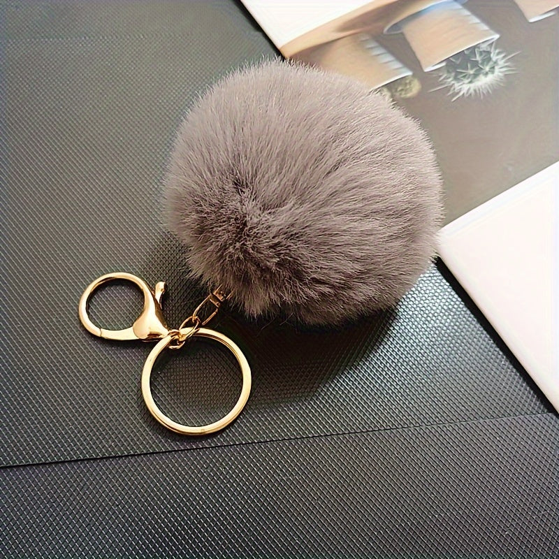 Fur Ball Pendant Women's Bag Accessories Keychain Pendant