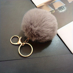 Fur Ball Pendant Women's Bag Accessories Keychain Pendant