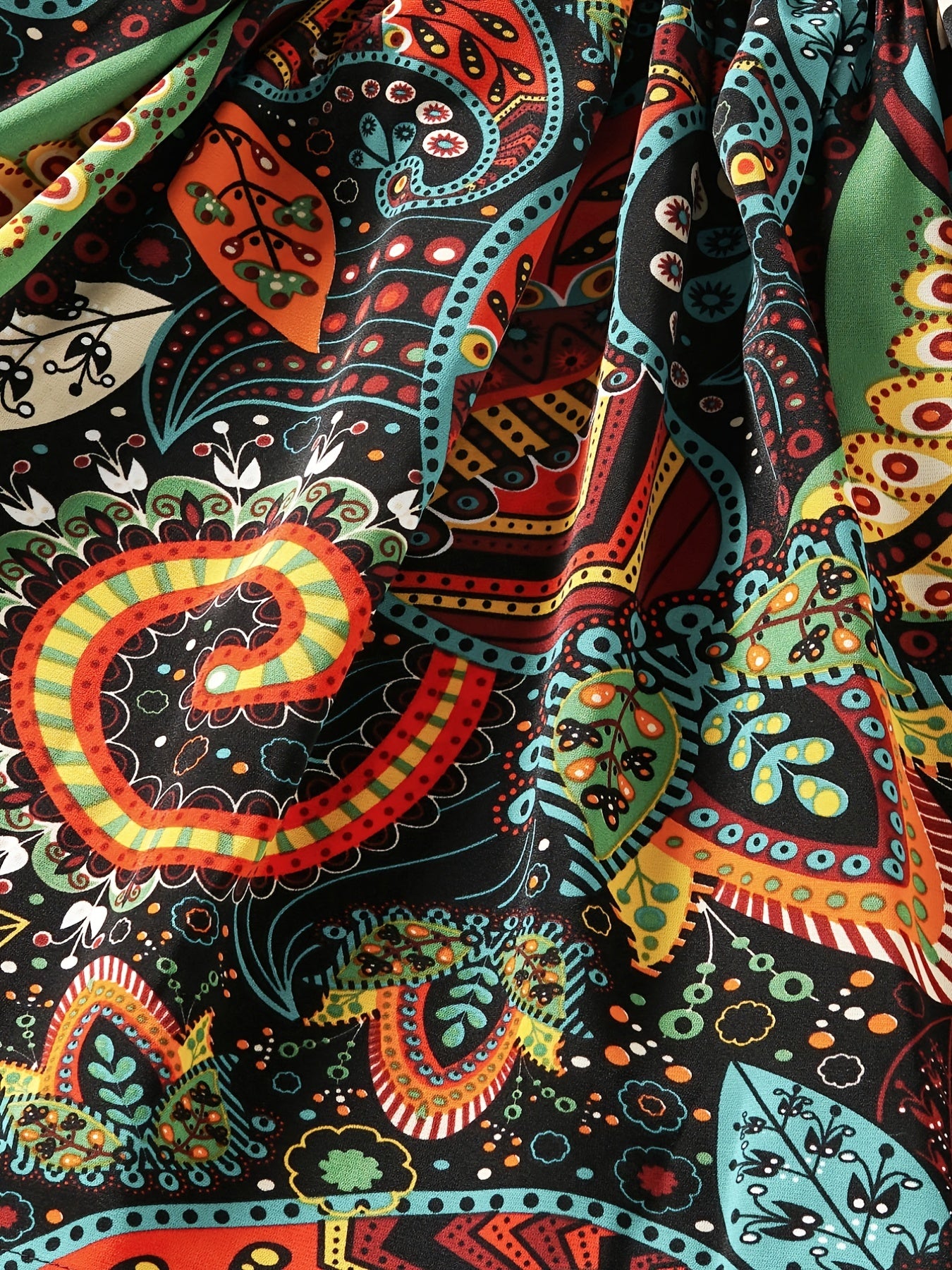 Girls Boho Graphic Casual Dress for Party Beach Vacation