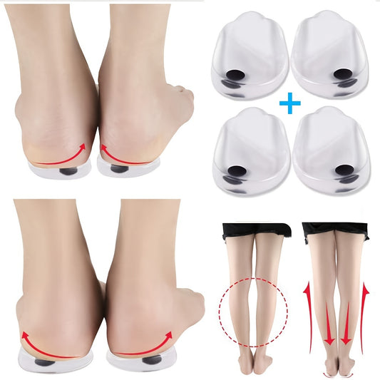 Orthopedic Insoles for Correcting O X Type Leg Shoe Inserts with Magnetic Heel