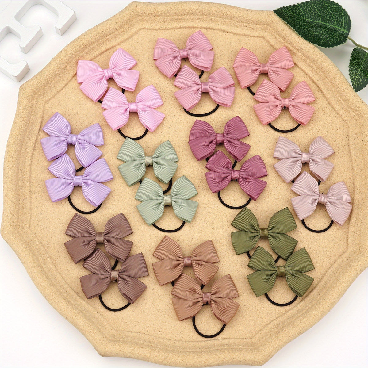 5 Pack Bowknot Hair Ties for Girls