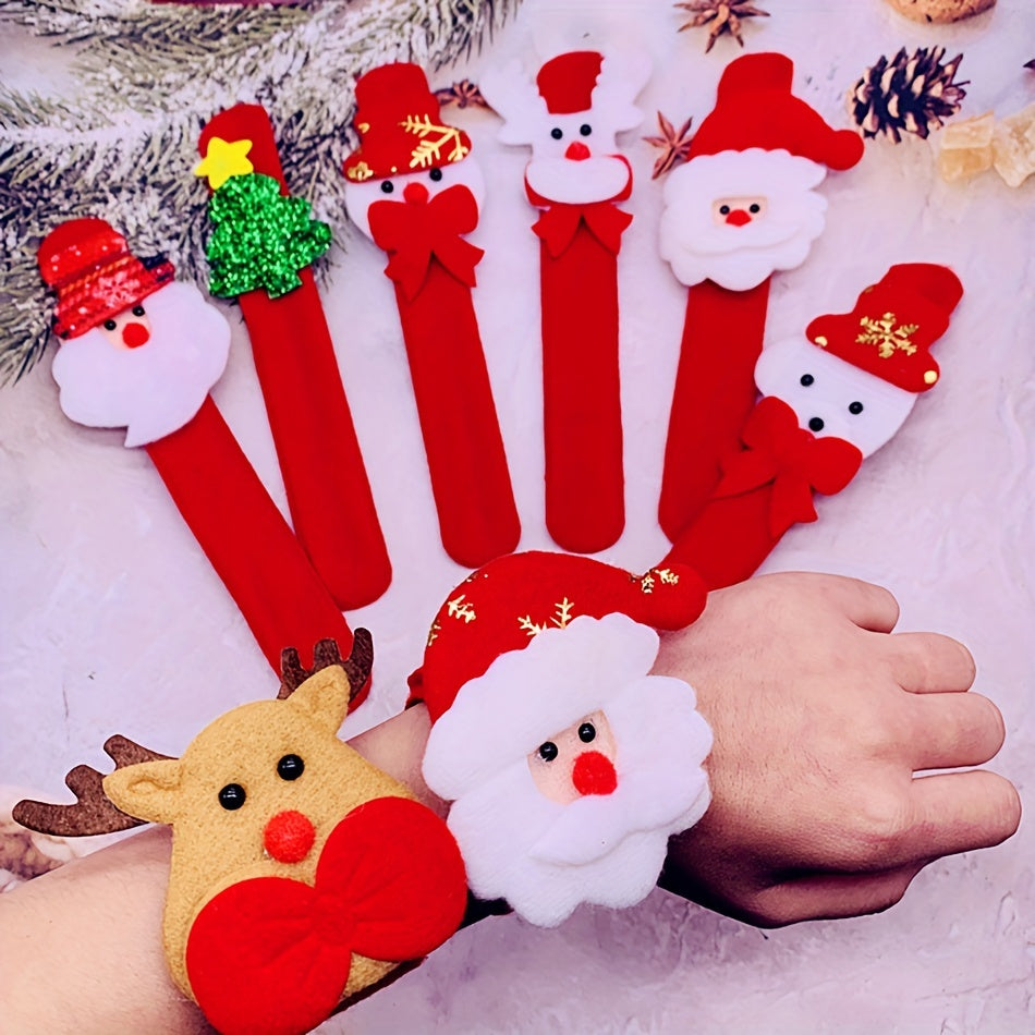 6pcs Christmas Clapper Set Santa Snowman & Reindeer Designs