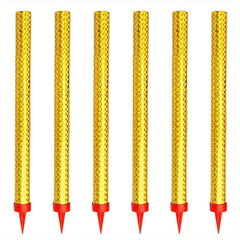6pcs Golden Birthday Candles Long Thin Cake Cupcake Candles