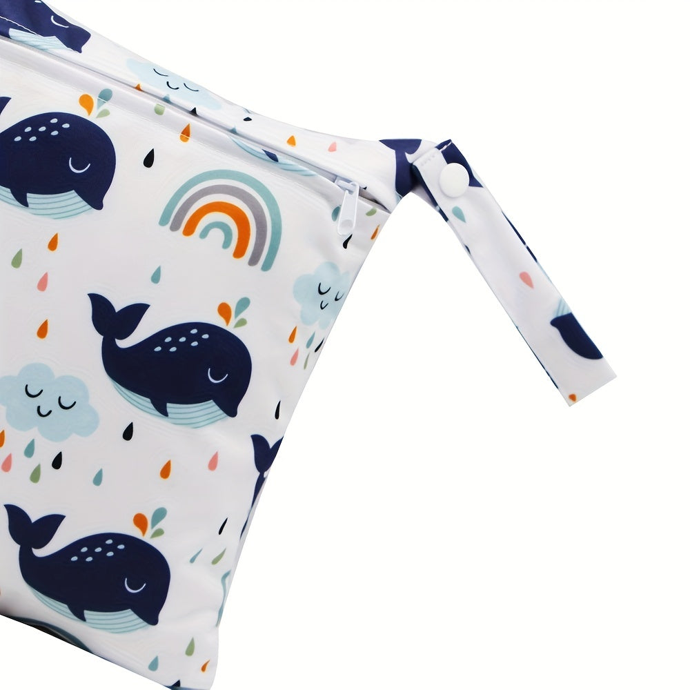 Rainbow Dolphin Print Small Wet Bag