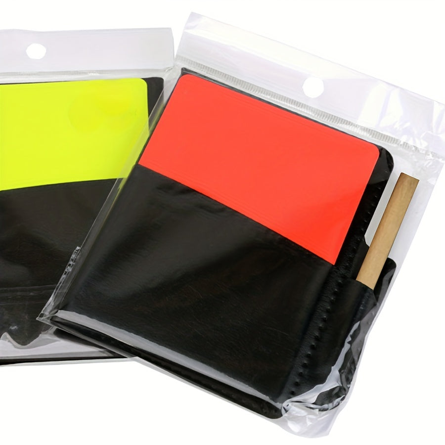 Referee Toolkit Set - Wallet Notebook with Red and Yellow Cards
