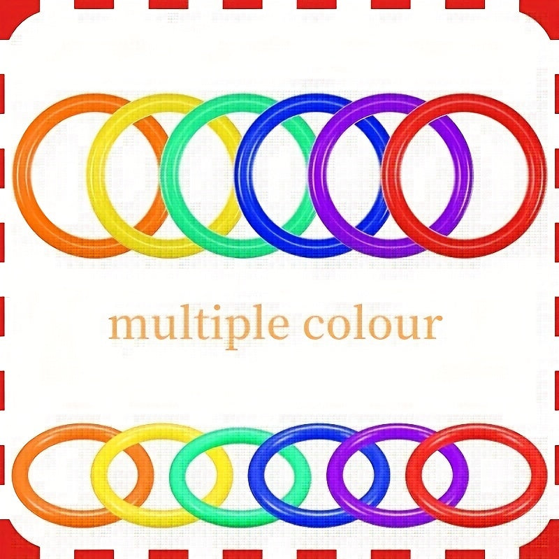 25 Plastic Toss Rings Carnival Halloween Christmas Party Favors Ring Toss Game