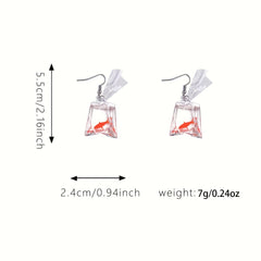 Y2K Goldfish Water Bag Shape Dangle Earrings