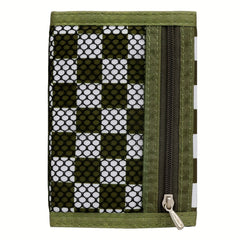 Men's Plaid Wallet Casual Coin Purse Soft Bag