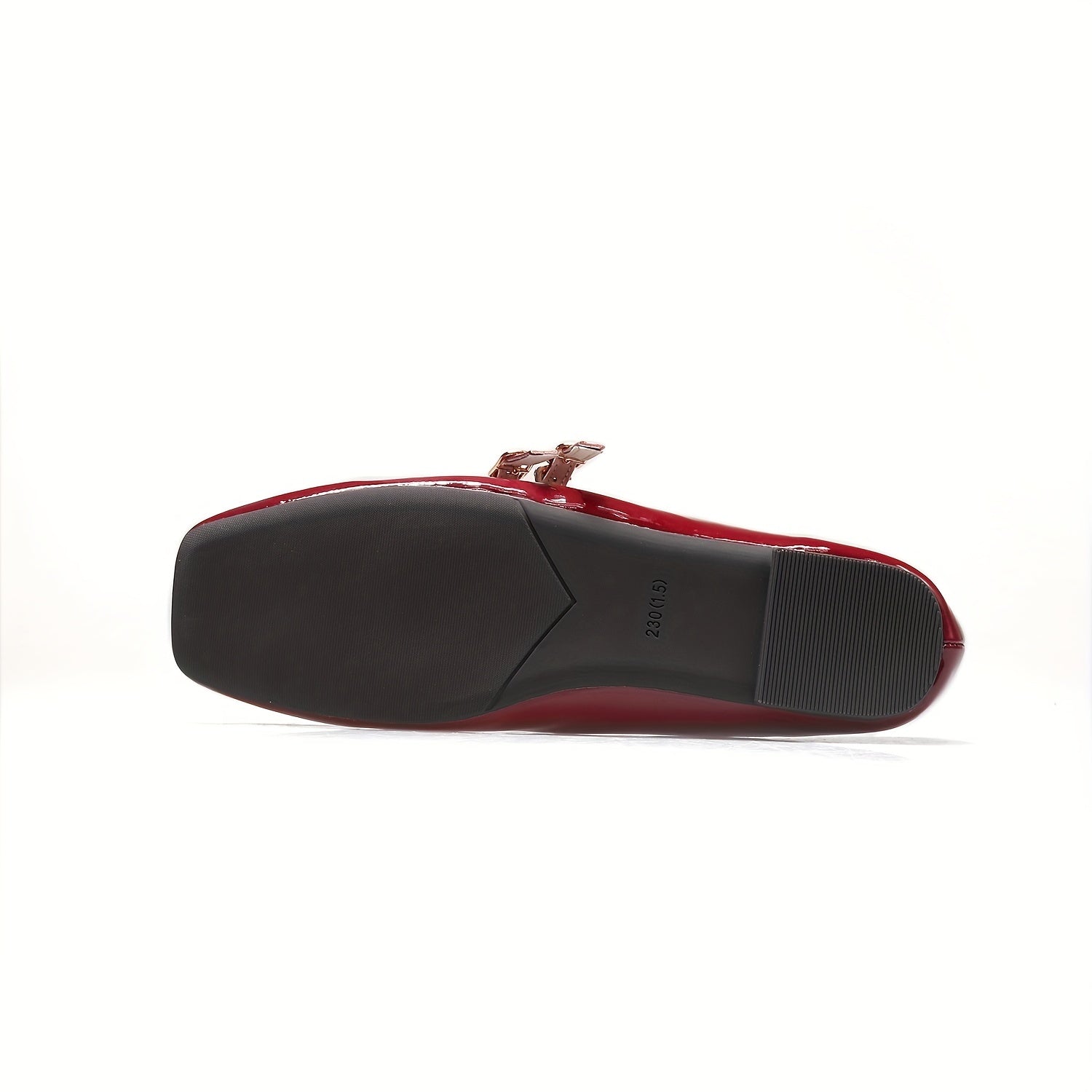 Women's Square Toe Double Buckle Mary Jane Shoes